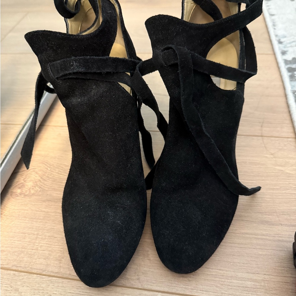 Jimmy Choo marina 90 Black Suede Ankle Boots